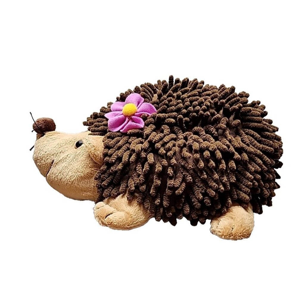 Hedgehog Plush ABC Bakers Brown 12 Inch Pink Daisy Stuffed Animal Soft Toy